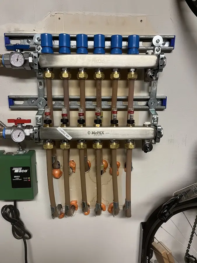 Plumber performing Leak Detection at a residential property in Harvard